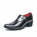 Retro Mada Žali Vyri&scaron;ki Odiniai Bateliai Dydis 46 Auk&scaron;takulniai Odiniai Bateliai Vyrams Smailus Pir&scaron;tas Vestuviniai Bateliai Vyrams Zapatos Hombre 38