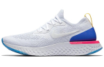 Nike Epic React Flyknit Baltas Racinis Mėlynas Rožinis Sprogimas Moteri&scaron;kas AQ0070-101 35.5
