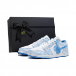 Jordan Air Jordan 1 L&aacute;n, Auksu &scaron;tampuotas, Mi&scaron;rus, Universalus, Porai, Ra&scaron;alo dėmės, Auk&scaron;tos kokybės estetika, Aplinkos 553558-132(Team1785--Sbox) 41