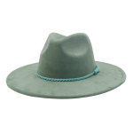 Unisex Suede Veltinio Fedora Skrybėlė Platus Kra&scaron;tas Plok&scaron;čias Kra&scaron;tas Eleganti&scaron;kas Klasikinis Džentelmeno Skrybėlė M 56-58cm gray