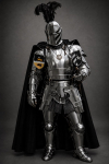 Kryžiuočių Riterio Pilno &Scaron;arvo Rinkinys Plieninė Barbuta &Scaron;almas Viduramžių Karių LARP Cosplay Kostiumas