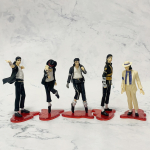 5 vnt./rinkinys 10,5-11,5 cm Michael Jackson figūrėlė Anime Periferija Moonwalk &Scaron;aunus modelis Darbalaukio papuo&scaron;alai &Scaron;okėjo dovanos Žaislai white