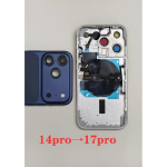 Pasidaryk pats korpusas iPhone 14 Pro, kaip 17 Pro Važiuoklė 14 Pro Konvertuoti į 17 Pro 14 Pro Iki 17 Pro Galinis dangtelis Visiems modeliams 14pro To 17pro Blue gray