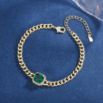 SACE GEMS vario lydinio tetrakampė 9*9 mm cirkonio apyrankė yra stilinga ir rafinuota vestuvių dovana merginoms raudona