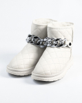 Odiniai ugg batai su grandinėle Lonza 21828 36 Milky