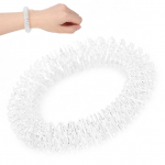 Rankų masažuoklis Sidabrinis kūno masažas Rie&scaron;o masažas Akupunktūra Apyrankė Sveikatos priežiūra