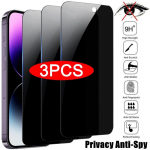 3 vnt Privatumo ekrano apsauga, skirta iPhone 14 PRO MAX Anti-Spy Glass, skirta iPhone 13 12 11 XS Max XR 7 8 Plus SE 2022 grūdintas stiklas iPhone 6/6S juoda