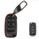 Skirtas Volkswagen Tiguan Touran Skoda Fabia Octavia Superb Seat Leon Toledo Altea Ibiza Remote Smart Key Fob dangtelio 3 mygtukas juoda