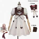 Anime Jibaku Shounen Hanako Kun Nene Yashiro Cosplay kostiumas, pilnas komplektas prie tualeto suri&scaron;tos kaukolės puo&scaron;nios vakarėlių suknelės XS/150