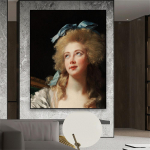 Klasikinė Madame Grand aliejinė tapyba Plakatas Renesanso meno spaudiniai Namų svetainė Svetainės drobės tapybos galerija Namų miegamojo dekoras 21x30 No Frame