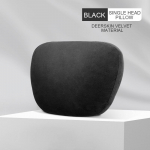 Car Suede headrest Neck guard pillow Universal in-car memory cotton high elastic soft waist back seat Black headrest
