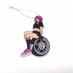 Sex Tire Girl Pendant Car Air Freshener Hanging Rearview Mirror Perfume JDM Style Recycle Solid Paper Fragrance Auto A