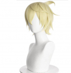 Anime Bennett perukų žaidimas Genshin Impact Cosplay Golden Short kar&scaron;čiui atsparūs sintetiniai plaukai Pelucas Anime kostiumų vaidmenų perukai One Size smėlis