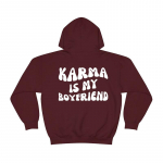 &bdquo;Karma Is My Boyfriend Hoodie Midnights Inspired&ldquo; megztinis su gobtuvu &bdquo;Meet Me At Midnight Lyric Hodoies Kawaii Harajuku Tops&ldquo; S