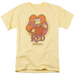 Fraggle Rock Raudonas Apskritimas TV &Scaron;ou Bananų Unisex Mar&scaron;kinėliai S
