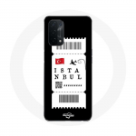 Coque pour Oppo A74 5G Billet d'avion Istanbul Turquie