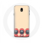 Coque pour Samsung Galaxy S5 Squid Game Masques Triangle carr&eacute; et Cercle Fan Art