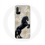 Coque pour Xiaomi Redmi Note 10T 5G Frison Noir Race de cheval