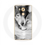 Coque pour Huawei Mate 8 Loup Duo animaux