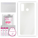 apgo Protective Skin Sticker for the back compatible with Tecno Camon 15, Wrap Film, Foil, Vinyl - Pattern Matte Transparent
