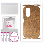 apgo Protective Skin Sticker for the back+sides compatible with Honor 50 SE, Full Wrap Film, Foil, Vinyl - Pattern Rusty Copper