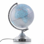 Lampe plan&egrave;te terre globe terrestre planisphere lumineux