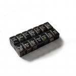 7 dienų savaitinis tablečių dėklas 14 skyrelių vaistų tablečių dozatorius organizatorius tablečių dėžutė