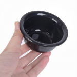 Plastikinis skutimosi dubuo barzdos puodelis skutimosi &scaron;epetėlis muilo puodelio įrankių rinkinys 8.8cm x 4.6cm x 5cm juoda