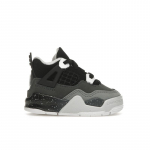 Air Jordan 4 Retro TD Fear 2024 Kūdikių sportbačiai Juodi Balti Antracito FV4538-002 23.5