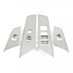 Skirta Lexus UX UX200 UX250 2018-2024 Vidinių durų porankio lango pakėlimo jungiklio mygtuko skydelio dangtelio apdaila Matinė sidabrinė anglies pluo&scaron;to spalva