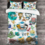 Anime Octonauts Pataliukai Berniukams Mergaitėms Viengulis Karalienės Dydžio Antklodės Užvalkalas Pagalvės Užvalkalas Lova Vaikams Suaugusiems Mada Namų Tekstilė US King 264x228cm
