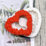 Rose Heart silikono Sugarcraft liejimo dervos įrankiai Cupcake kepimo formų fondant įrankiai One Size