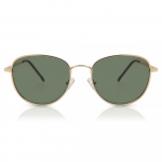 Viso rėmelio ovalūs auksiniai Smartbuy Collection Emeryl Sg 918b madingi unisex akiniai nuo saulės Gold/52