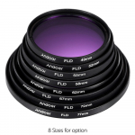 Andoer 55 mm objektyvo filtrų rinkinys UV+CPL+FLD+ND(ND2 ND4 ND8) su ne&scaron;iojimo dėklu Objektyvo dangtelis Objektyvo dangtelis