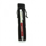Pierres et Min&eacute;raux. Stylo min&eacute;raux Topaze du Br&eacute;sil. Couleur Rouge Bordeaux.