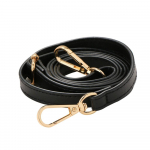 Reguliuojamas odinis krep&scaron;io dirželis 120 cm, skirtas ne&scaron;iojimui per petį, krep&scaron;io diržai, krep&scaron;io dalys, pečių krep&scaron;io diržai, moterims black-Gold buckle