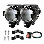 Motociklo priekinis žibintas priekinis rūko žibintas U5 12V LED objektyvas prožektorių prožektoriai moto FOR Benelli TRK502 X TRK 502X 2021 TRK 502 U5-Switch-2PCS