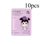 10 vnt. Kar&scaron;to kompreso garų akių kaukė, Penki kvapai, &Scaron;velni tekstūra, Drėkinantys garai, Pastovios temperatūros &scaron;ildymas, Drėkina akių raumenis Lavender-10PCS