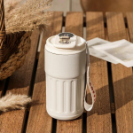 450 ml termoso butelis i&scaron;manusis temperatūros ekranas 316 nerūdijančio plieno vakuuminis puodelis biuro kavos puodelis verslo ne&scaron;iojamas terminis puodelis 450ML kava