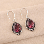 Rodolito brangakmenių auskarai 925 praba sidabras rankų darbo papuo&scaron;alai boho auskarai EE-164-5