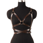 Mada Moteri&scaron;kas Pentagramos Diržas PU Oda Pankroko Kūno Grandinėlė Slingback Juodas Kostiumas