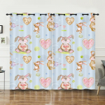 Užuolaida Gyvūnas Triu&scaron;is Iliustracija Užuolaida Skaitmeninė Spauda Užtemdomoji Užuolaida Be Gręžimo 97cm*114cm*2