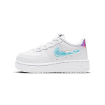 Nike Air Force 1 LV8 TD Skaitmeninis Swoosh - Balti Kūdikių Sportbačiai Juodi Daugiaspalviai CW1582-100 23.5