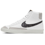 Nike Blazer Mid 77 Vintage Perdirbtos vilnos pakuotė - Balti &scaron;viesiai dūminiai pilki unisex sportbačiai ry&scaron;kiai raudoni CW6726-100 36.5
