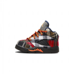 Air Jordan 5 Retro TD languoti kūdikių kedai daugiaspalviai juodi visi&scaron;kai oranžiniai FD4813-008 23.5