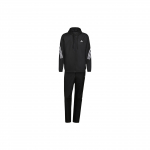 Adidas Mts Wvn Su gobtuvu Dryžuotas Sportinis Kostiumas Vyrams Sportiniai Drabužiai Juodas H15580 XL
