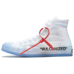 Off-White x Converse Chuck Taylor All Star Hi The Ten Kolaboracija Madingi Patogūs Neslystantys Lengvi Auk&scaron;takulniai Ridinėjimo Batai 161034C 39.5