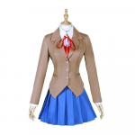 Žaidimas Doki Doki Literature Club Natsuki Cosplay Sayori Yuri Monika Cosplay Kostiumas Perukas Rinkinys Mokyklos Uniforma Mergaitė Moterys Kostiumai S 40-45kg smėlis