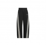 Adidas Story dvigubo trikotažo banano kelnės laisvo kirpimo sportinės banano dryžuotos laisvalaikio kelnės moteri&scaron;kos kelnės KB8998 XL
