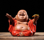 Kinų Zen stiliaus violetinio molio Maitrėjos Budos dekoracijos, svetainei, prieangui, automobiliui, arbatos rinkinio amatai